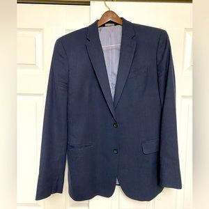 Banana Republic Italian wool blue suit! Gorgeous! Sz 42 R